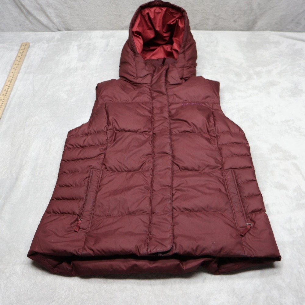Patagonia Down Vest Women Medium Red Down With It Insulated Light Quilted Puffer